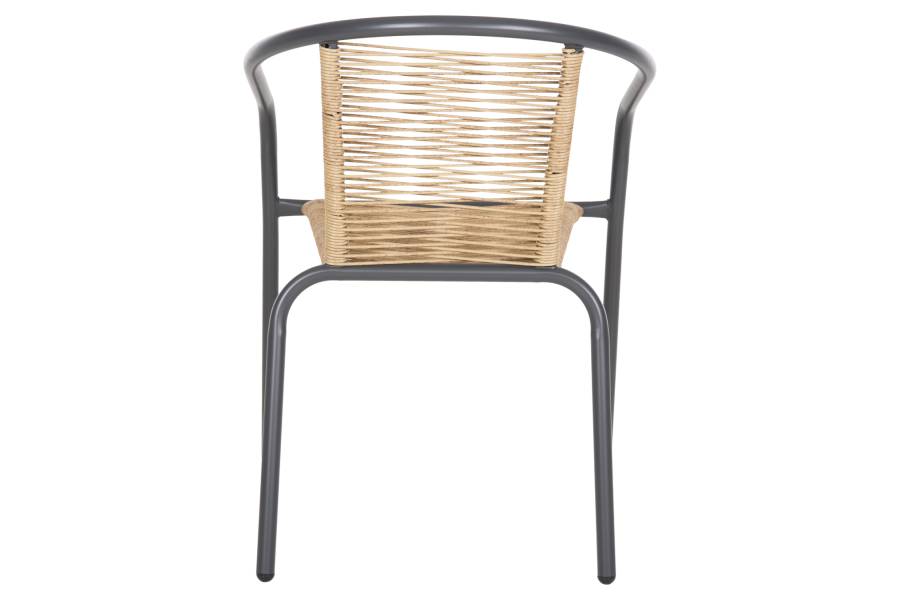 ΠΟΛΥΘΡΟΝΑ SWIFTER HM5969.02 ΜΕΤΑΛΛΟ ΓΚΡΙ-ΣΥΝΘ. RATTAN ΣΕ ΦΥΣΙΚΟ 54x61x75Υεκ.