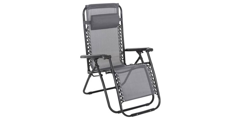 ΠΟΛΥΘΡΟΝΑ RELAX COMPANION HM5095.11 ΓΚΡΙ TEXTILENE-ΜΑΥΡΟ ΜΕΤΑΛΛΟ 67x145x110Υεκ.