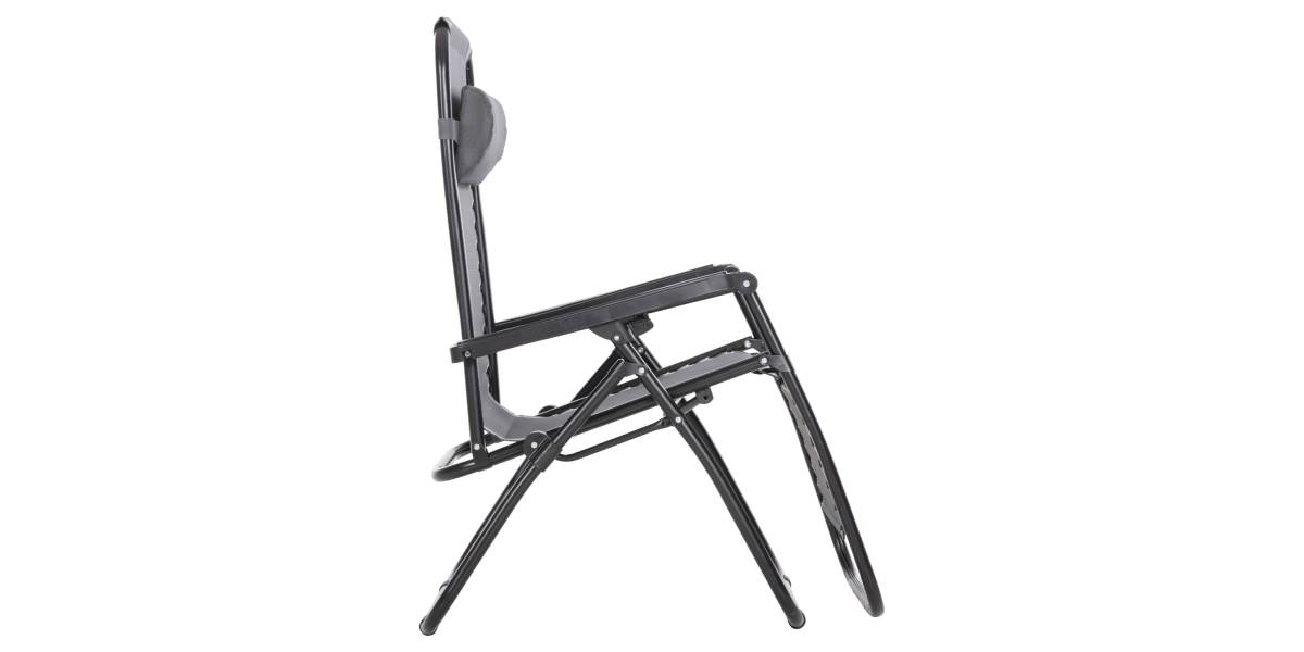 ΠΟΛΥΘΡΟΝΑ RELAX COMPANION HM5095.11 ΓΚΡΙ TEXTILENE-ΜΑΥΡΟ ΜΕΤΑΛΛΟ 67x145x110Υεκ.