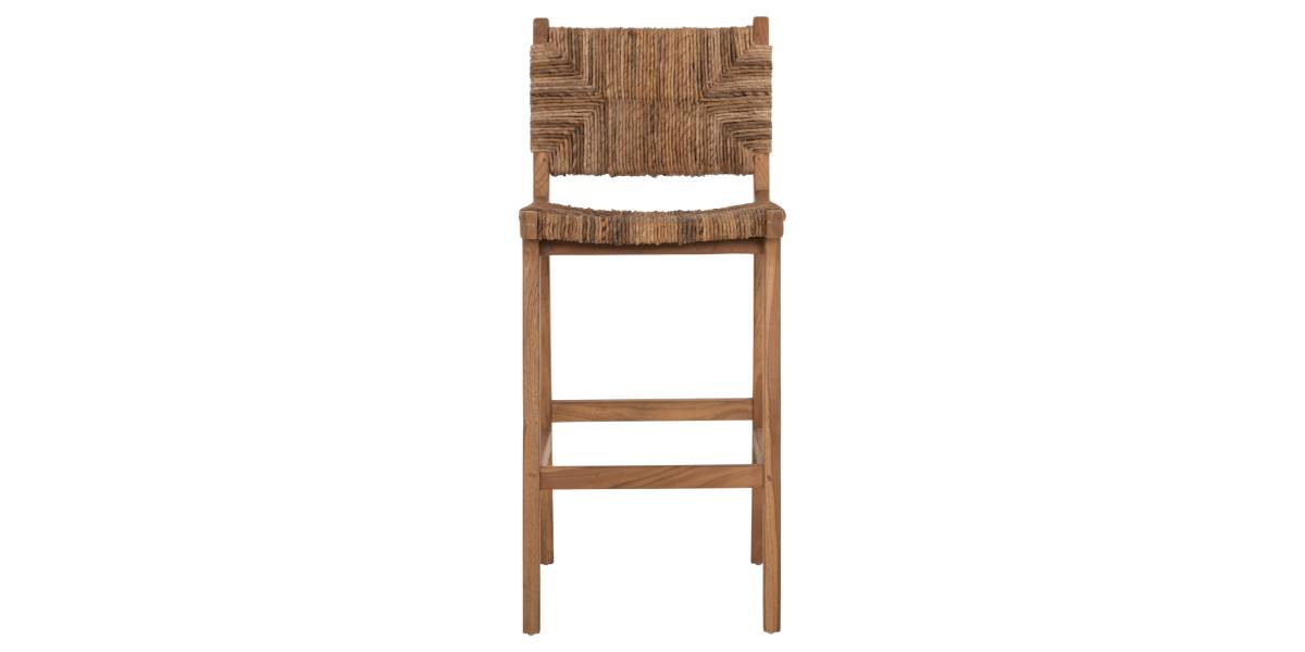 ΣΚΑΜΠΟ ΜΠΑΡ WALTER HM9841 ΞΥΛO TEAK ΣΕ ΦΥΣΙΚΟ-ΨΑΘΑ 46x55x105Υ εκ.
