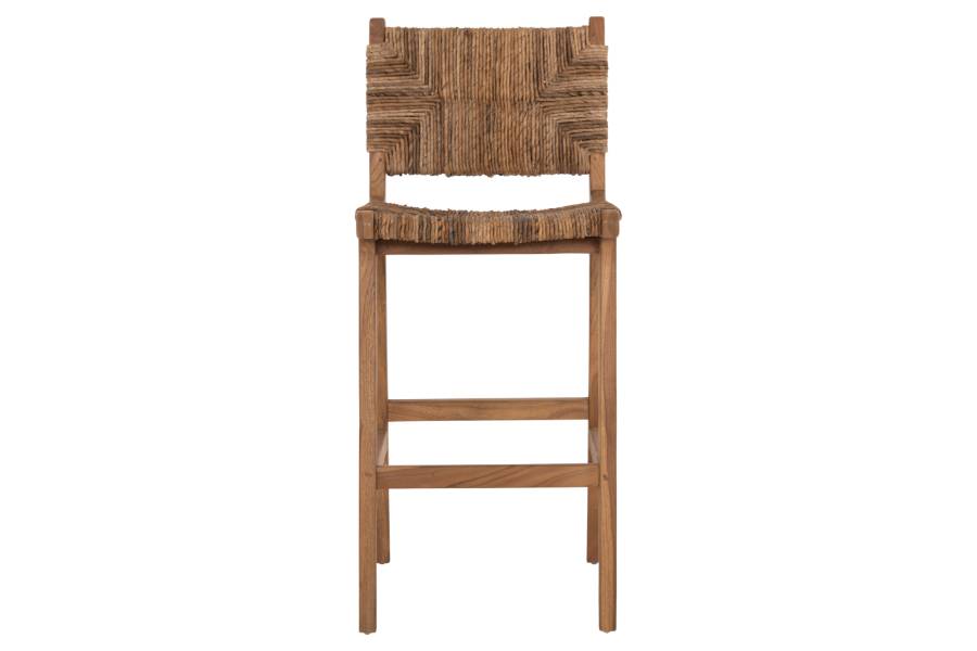 ΣΚΑΜΠΟ ΜΠΑΡ WALTER HM9841 ΞΥΛO TEAK ΣΕ ΦΥΣΙΚΟ-ΨΑΘΑ 46x55x105Υ εκ.
