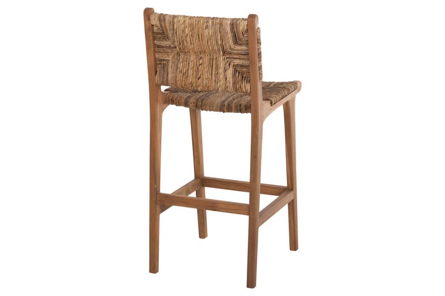 ΣΚΑΜΠΟ ΜΠΑΡ WALTER HM9841 ΞΥΛO TEAK ΣΕ ΦΥΣΙΚΟ-ΨΑΘΑ 46x55x105Υ εκ.