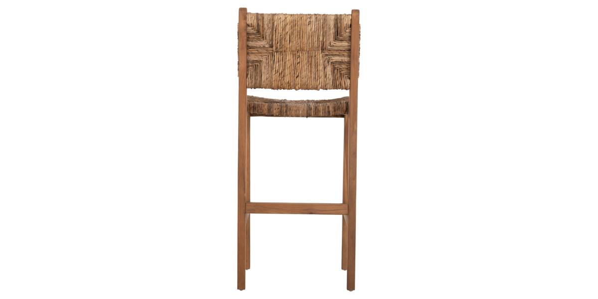ΣΚΑΜΠΟ ΜΠΑΡ WALTER HM9841 ΞΥΛO TEAK ΣΕ ΦΥΣΙΚΟ-ΨΑΘΑ 46x55x105Υ εκ.