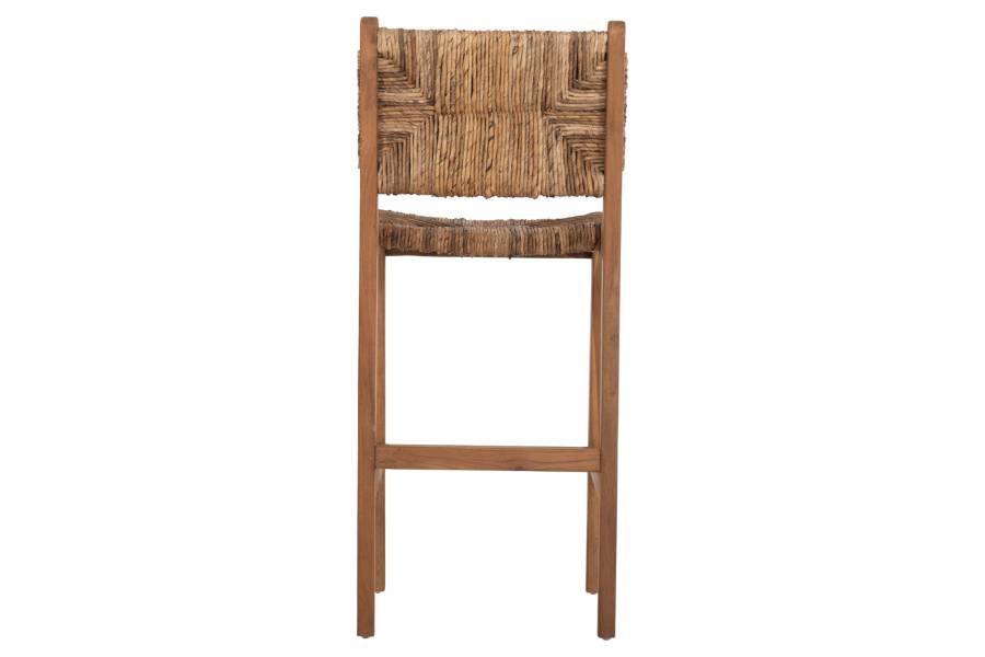 ΣΚΑΜΠΟ ΜΠΑΡ WALTER HM9841 ΞΥΛO TEAK ΣΕ ΦΥΣΙΚΟ-ΨΑΘΑ 46x55x105Υ εκ.