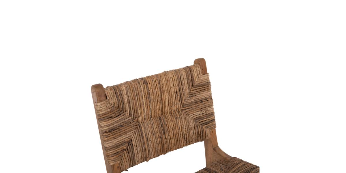 ΣΚΑΜΠΟ ΜΠΑΡ WALTER HM9841 ΞΥΛO TEAK ΣΕ ΦΥΣΙΚΟ-ΨΑΘΑ 46x55x105Υ εκ.