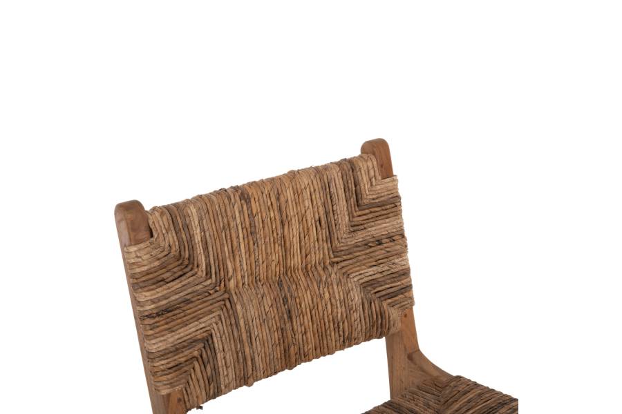 ΣΚΑΜΠΟ ΜΠΑΡ WALTER HM9841 ΞΥΛO TEAK ΣΕ ΦΥΣΙΚΟ-ΨΑΘΑ 46x55x105Υ εκ.