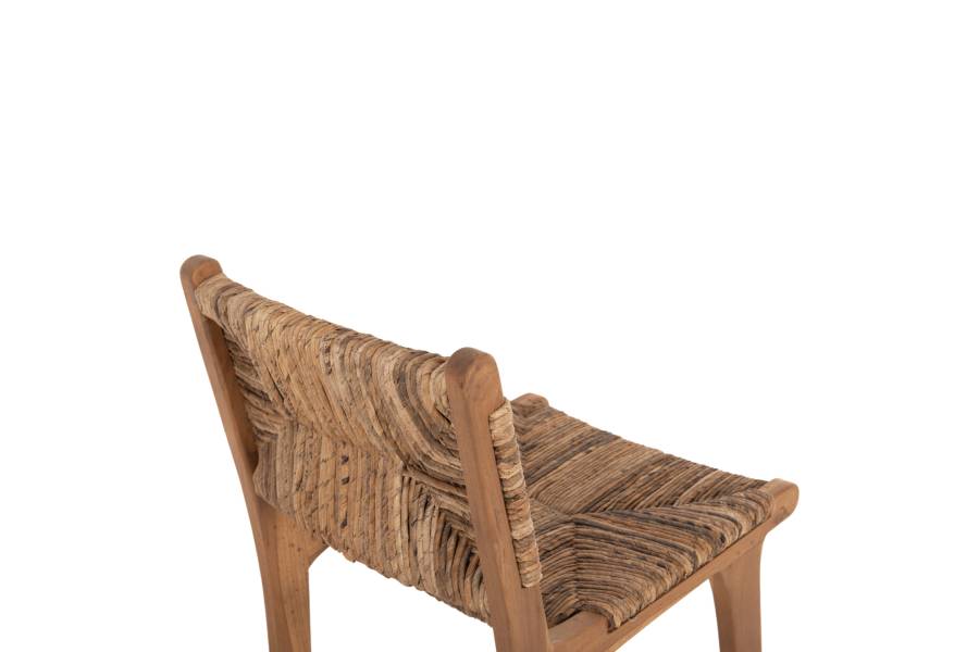 ΣΚΑΜΠΟ ΜΠΑΡ WALTER HM9841 ΞΥΛO TEAK ΣΕ ΦΥΣΙΚΟ-ΨΑΘΑ 46x55x105Υ εκ.