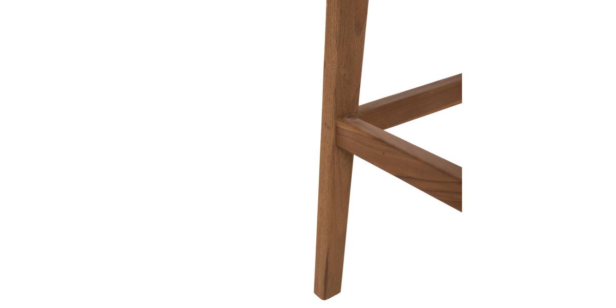 ΣΚΑΜΠΟ ΜΠΑΡ WALTER HM9841 ΞΥΛO TEAK ΣΕ ΦΥΣΙΚΟ-ΨΑΘΑ 46x55x105Υ εκ.