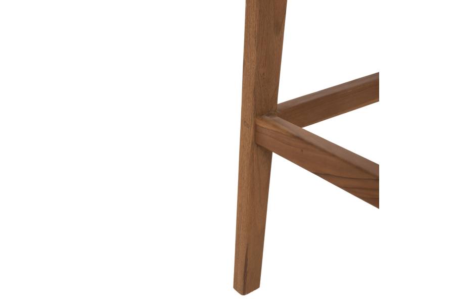 ΣΚΑΜΠΟ ΜΠΑΡ WALTER HM9841 ΞΥΛO TEAK ΣΕ ΦΥΣΙΚΟ-ΨΑΘΑ 46x55x105Υ εκ.