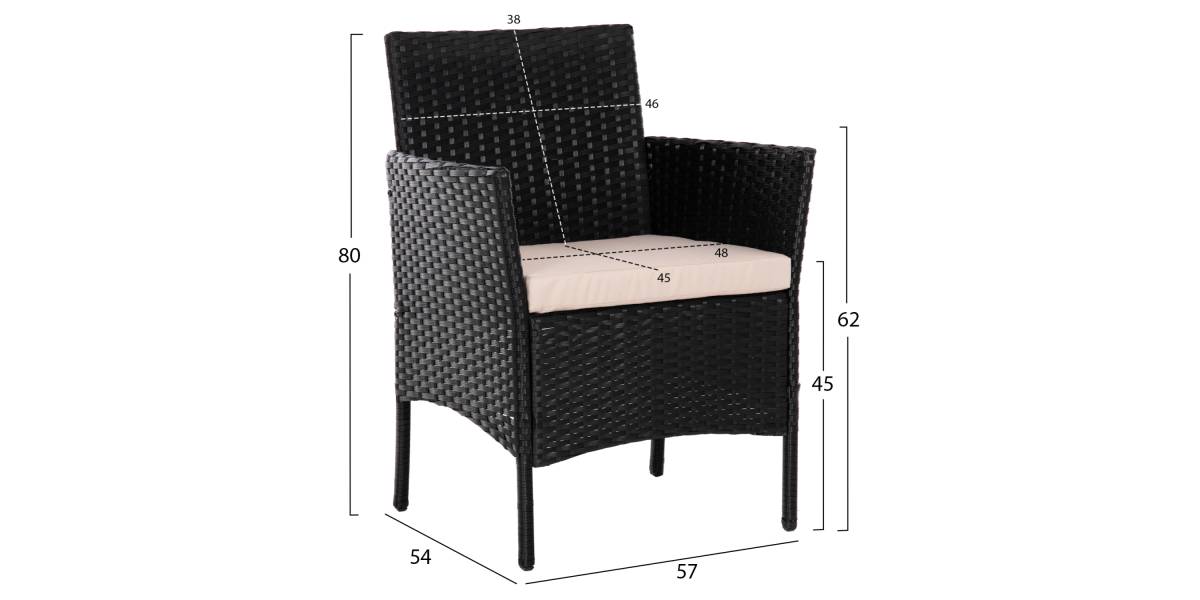 ΣΕΤ ΣΑΛΟΝΙ 4ΤΜΧ STASIA HM6089.01 ΣΥΝΘ.RATTAN ΜΑΥΡΟ-ΚΑΠΟΥΤΣΙΝΟ ΜΑΞΙΛΑΡΙΑ