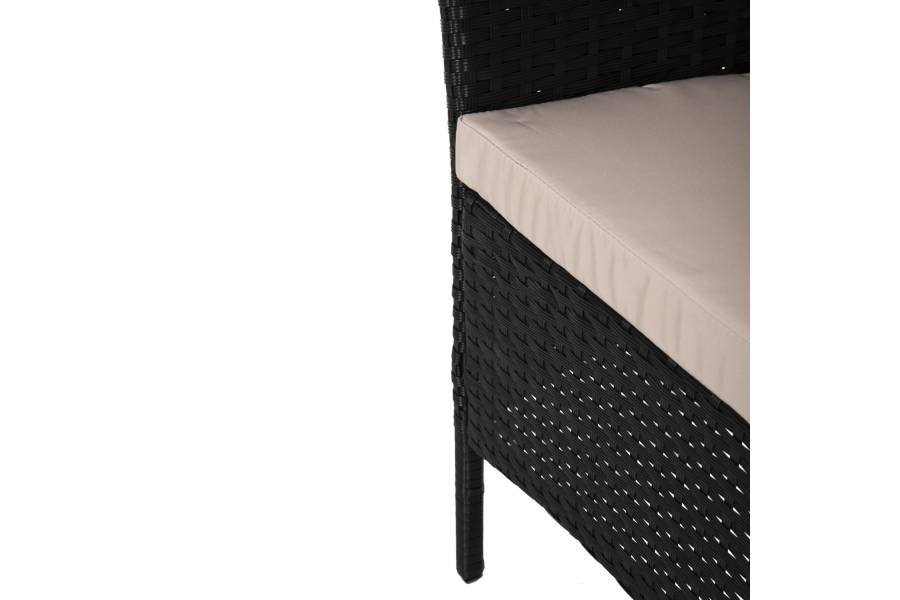 ΣΕΤ ΣΑΛΟΝΙ 4ΤΜΧ STASIA HM6089.01 ΣΥΝΘ.RATTAN ΜΑΥΡΟ-ΚΑΠΟΥΤΣΙΝΟ ΜΑΞΙΛΑΡΙΑ
