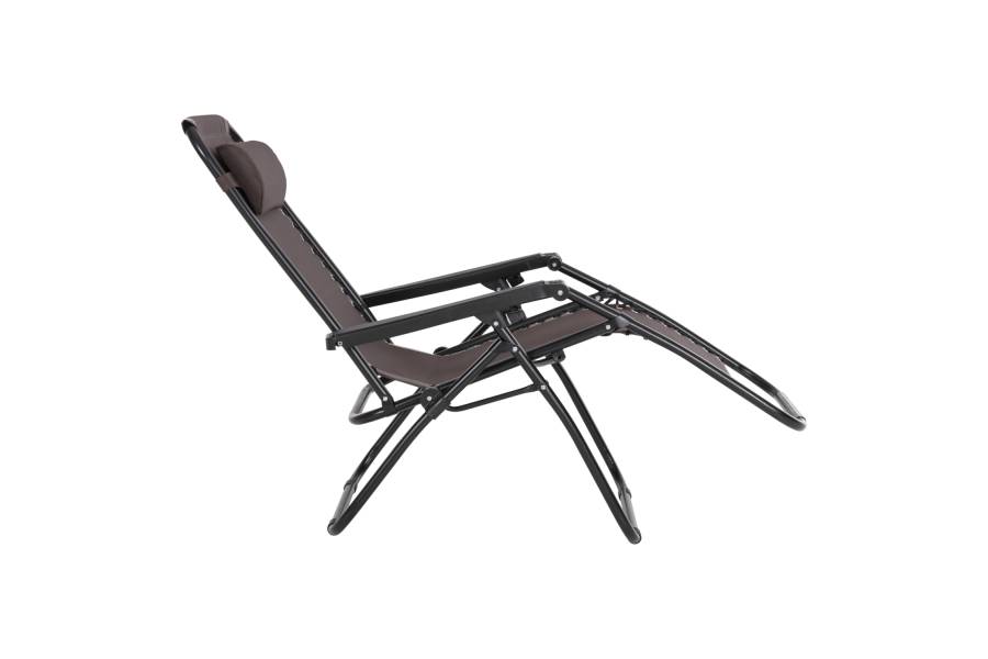 ΠΟΛΥΘΡΟΝΑ RELAX COMPANION HM5095.13 ΚΑΦΕ TEXTILENE-ΜΑΥΡΟ ΜΕΤΑΛΛΟ 67x145x110Υεκ.