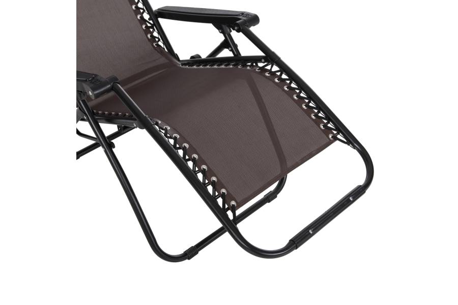 ΠΟΛΥΘΡΟΝΑ RELAX COMPANION HM5095.13 ΚΑΦΕ TEXTILENE-ΜΑΥΡΟ ΜΕΤΑΛΛΟ 67x145x110Υεκ.