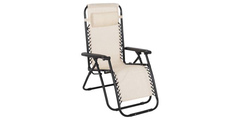 ΠΟΛΥΘΡΟΝΑ RELAX COMPANION HM5095.12 ΜΠΕΖ TEXTILENE-ΜΑΥΡΟ ΜΕΤΑΛΛΟ 67x145x110Υεκ.