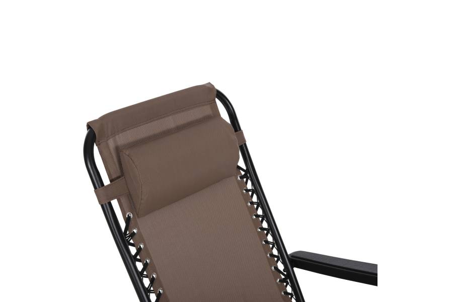 ΠΟΛΥΘΡΟΝΑ RELAX COMPANION HM5095.14 ΣΑΜΠΑΝΙ TEXTILENE-ΜΑΥΡΟ ΜΕΤΑΛΛΟ 67x145x110Υεκ.