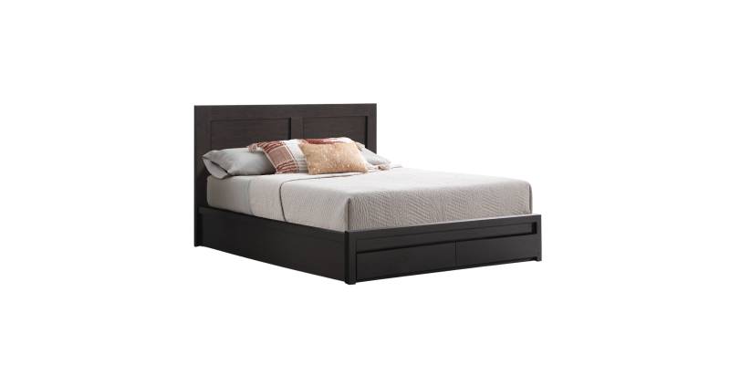 ΚΡΕΒΑΤΙ ΜΕΛΑΜΙΝΗΣ CAPRI HM599.11 ΜΕ 2ΣΥΡΤΑΡΙΑ-WENGE- ΓΙΑ ΣΤΡΩΜΑ 140x200εκ.