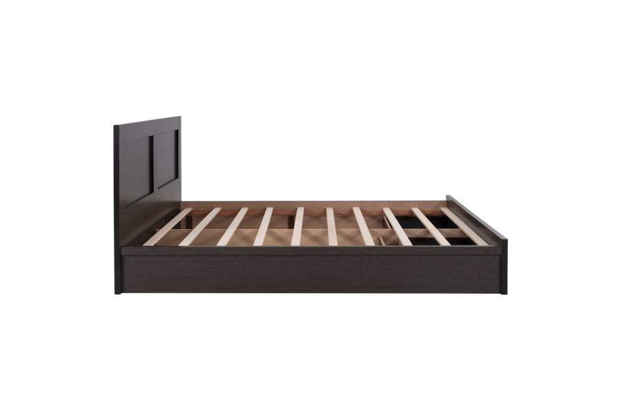 ΚΡΕΒΑΤΙ ΜΕΛΑΜΙΝΗΣ CAPRI HM599.11 ΜΕ 2ΣΥΡΤΑΡΙΑ-WENGE- ΓΙΑ ΣΤΡΩΜΑ 140x200εκ.