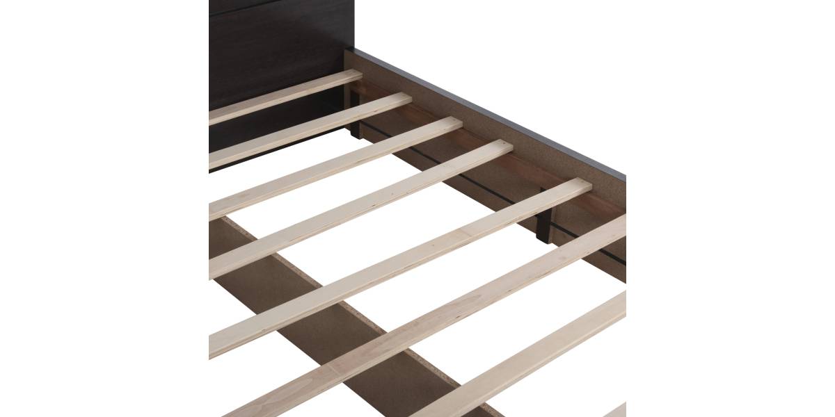 ΚΡΕΒΑΤΙ ΜΕΛΑΜΙΝΗΣ CAPRI HM599.11 ΜΕ 2ΣΥΡΤΑΡΙΑ-WENGE- ΓΙΑ ΣΤΡΩΜΑ 140x200εκ.