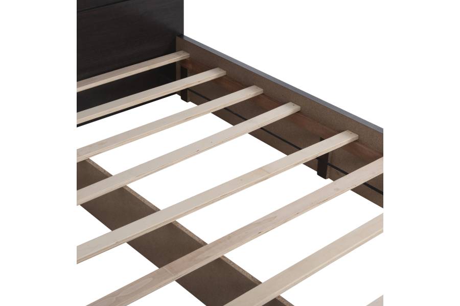 ΚΡΕΒΑΤΙ ΜΕΛΑΜΙΝΗΣ CAPRI HM599.11 ΜΕ 2ΣΥΡΤΑΡΙΑ-WENGE- ΓΙΑ ΣΤΡΩΜΑ 140x200εκ.