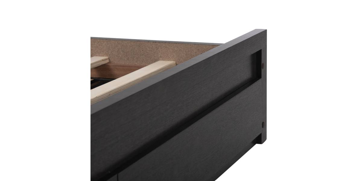 ΚΡΕΒΑΤΙ ΜΕΛΑΜΙΝΗΣ CAPRI HM599.11 ΜΕ 2ΣΥΡΤΑΡΙΑ-WENGE- ΓΙΑ ΣΤΡΩΜΑ 140x200εκ.