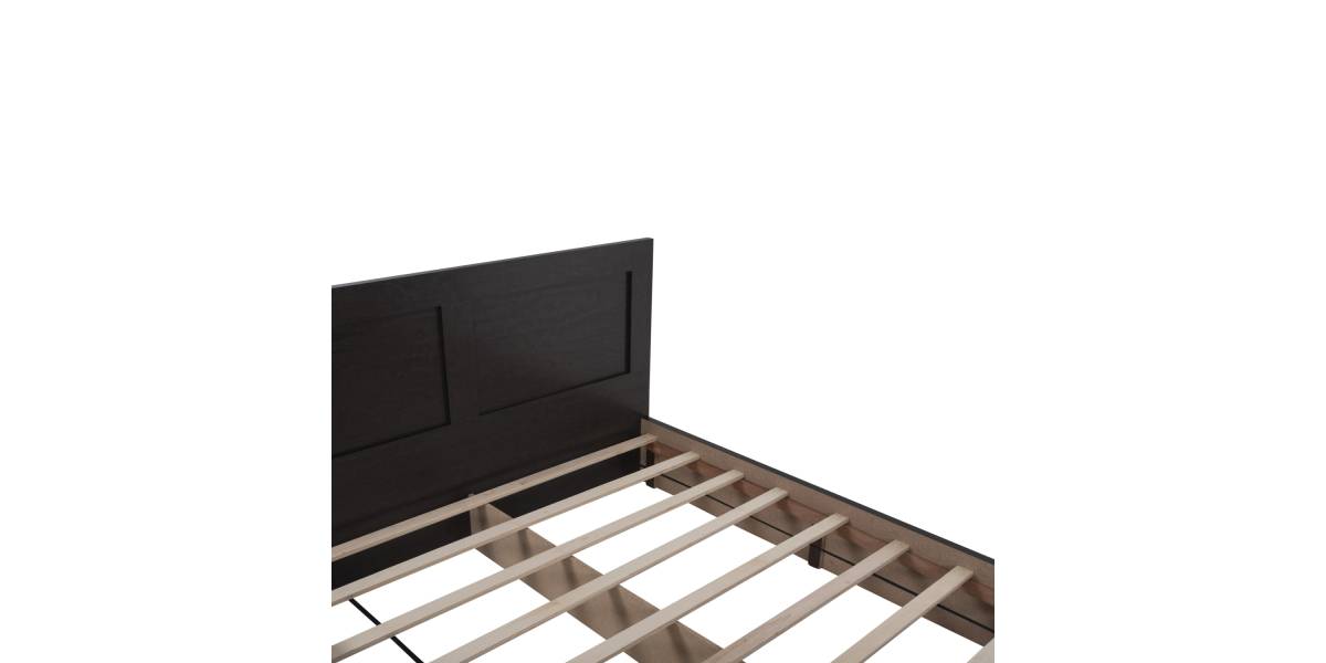 ΚΡΕΒΑΤΙ ΜΕΛΑΜΙΝΗΣ CAPRI HM399.11 ΜΕ 2ΣΥΡΤΑΡΙΑ-WENGE- ΓΙΑ ΣΤΡΩΜΑ 160x200εκ.