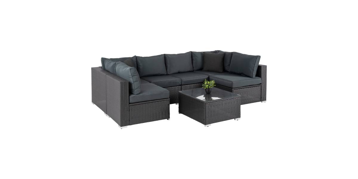 ΠΟΛΥΜΟΡΦΙΚΟ ΣΕΤ ΣΑΛΟΝΙ 7TMX GREN HM6091 ΣΥΝΘ.RATTAN ΑΝΘΡΑΚΙ-ΓΥΑΛΙ ΑΣΦΑΛΕΙΑΣ