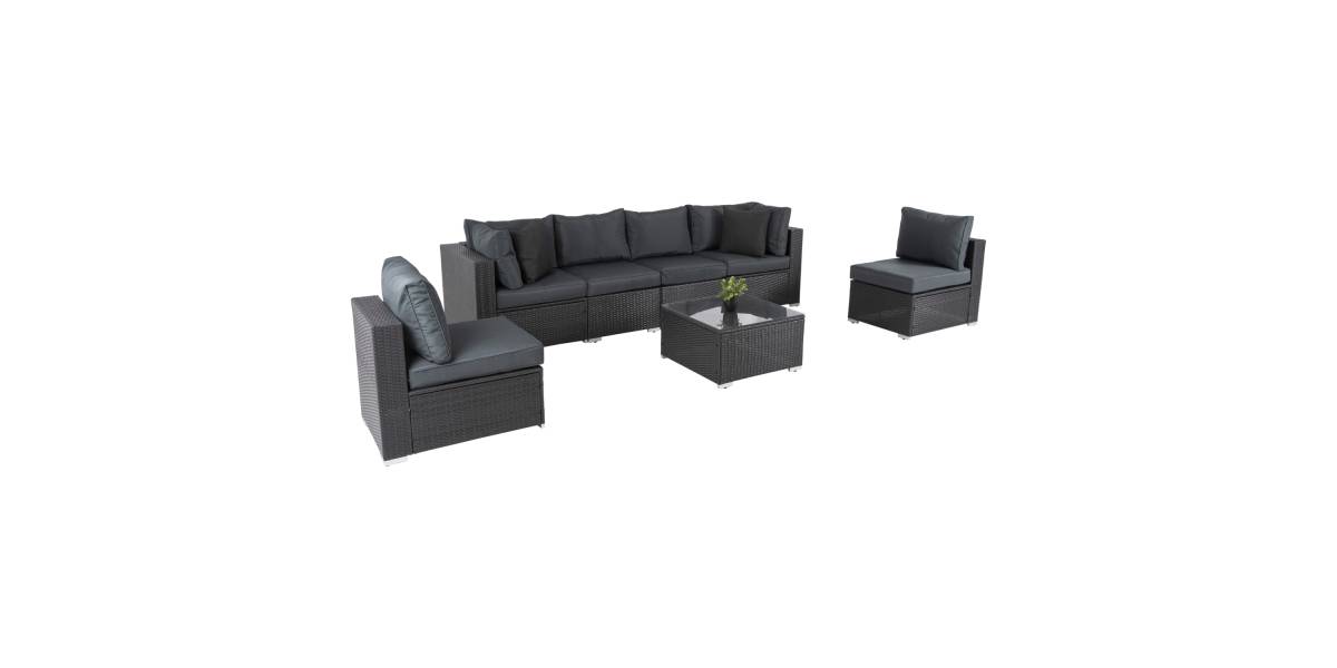 ΠΟΛΥΜΟΡΦΙΚΟ ΣΕΤ ΣΑΛΟΝΙ 7TMX GREN HM6091 ΣΥΝΘ.RATTAN ΑΝΘΡΑΚΙ-ΓΥΑΛΙ ΑΣΦΑΛΕΙΑΣ