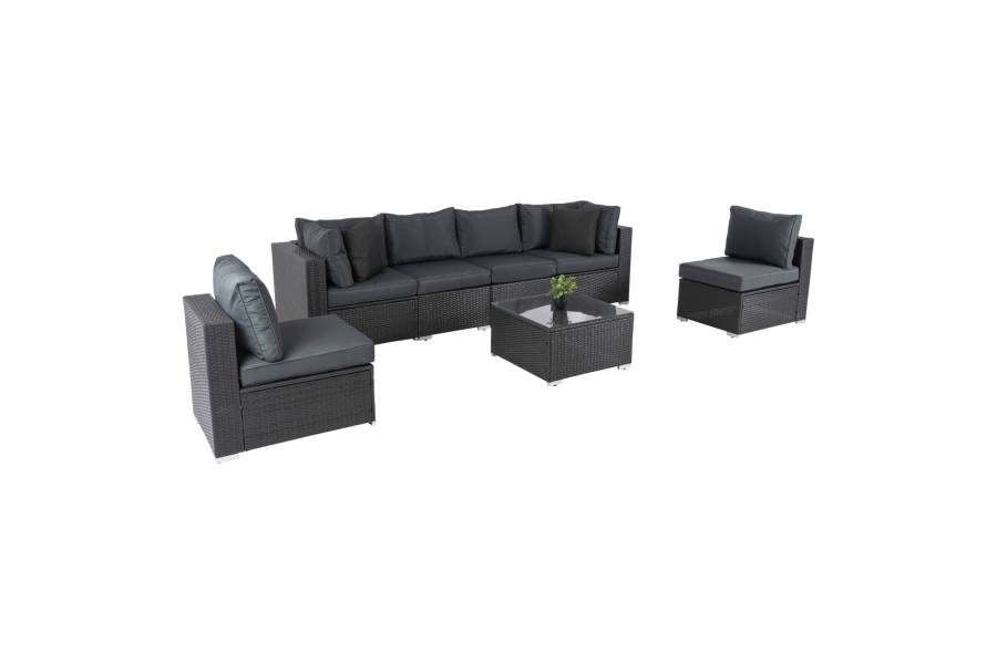 ΠΟΛΥΜΟΡΦΙΚΟ ΣΕΤ ΣΑΛΟΝΙ 7TMX GREN HM6091 ΣΥΝΘ.RATTAN ΑΝΘΡΑΚΙ-ΓΥΑΛΙ ΑΣΦΑΛΕΙΑΣ