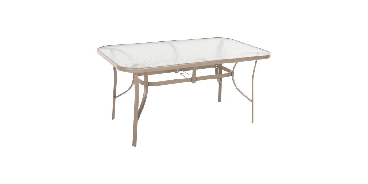 ΤΡΑΠΕΖΙ BRUNO 150X90Χ72Υεκ. ΜΕΤΑΛΛΙΚΟ ΣΑΜΠΑΝΙ ΜΕ ΤΡΥΠΑ ΟΜΠΡΕΛΑΣ Φ38mm HM5145.14