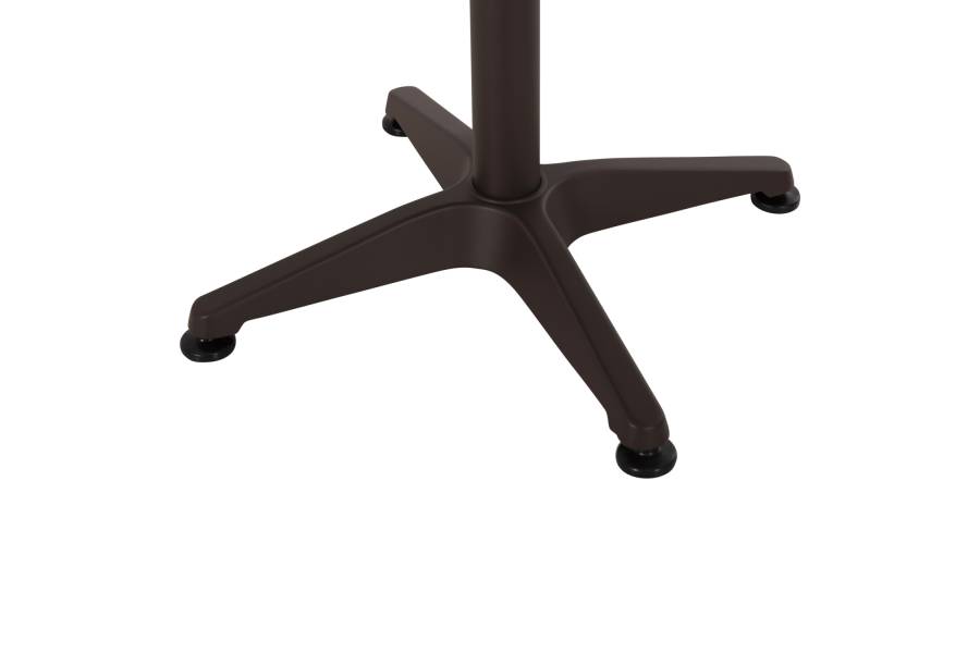 ΤΡΑΠΕΖΙ ΣΤΡΟΓΓΥΛΟ GOSS HM5974.02 ΑΛΟΥΜΙΝΙΟ ΚΑΦΕ Φ60x70Υεκ.