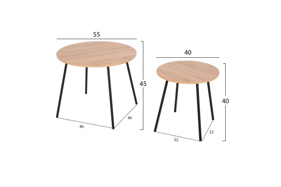ΤΡΑΠΕΖΙΑ ΣΑΛΟΝΙΟΥ ΣΤΡΟΓΓΥΛΑ 2ΤΜΧ CUPPER HM9878.01 ΜΕΛΑΜΙΝΗ ΣΟΝΑΜΑ-ΜΑΥΡΟ ΜΕΤΑΛΛΟ