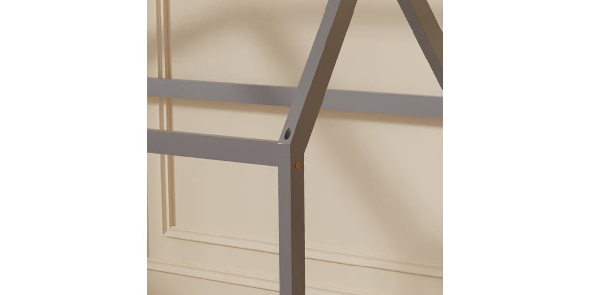 ΚΡΕΒΑΤΙ ΠΑΙΔΙΚΟ PEPE HM677.05 τ.MONTESSORI ΞΥΛΟ ΠΕΥΚΟ ΓΚΡΙ- 190x90εκ