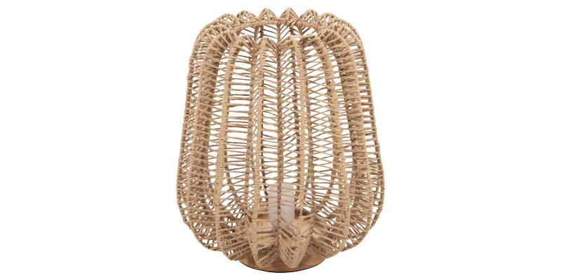 ΕΠΙΤΡΑΠΕΖΙΟ ΦΩΤΙΣΤΙΚΟ HM4350 ΜΕΤΑΛΛΟ ΜΕ PAPER ROPE ΣΕ ΦΥΣΙΚΟ Φ29Χ34Υεκ.