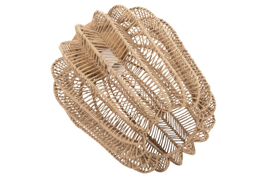 ΕΠΙΤΡΑΠΕΖΙΟ ΦΩΤΙΣΤΙΚΟ HM4350 ΜΕΤΑΛΛΟ ΜΕ PAPER ROPE ΣΕ ΦΥΣΙΚΟ Φ29Χ34Υεκ.