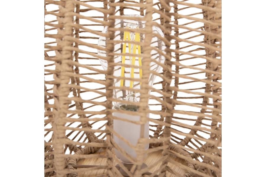 ΕΠΙΤΡΑΠΕΖΙΟ ΦΩΤΙΣΤΙΚΟ HM4350 ΜΕΤΑΛΛΟ ΜΕ PAPER ROPE ΣΕ ΦΥΣΙΚΟ Φ29Χ34Υεκ.