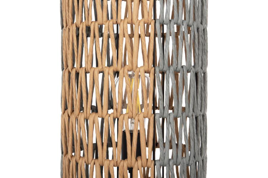 ΦΩΤΙΣΤΙΚΟ ΔΑΠΕΔΟΥ HM4356 ΜΕΤΑΛΛΟ-PAPER ROPE ΣΕ ΜΠΕΖ-ΦΥΣΤΙΚΙ Φ23X123Υεκ.