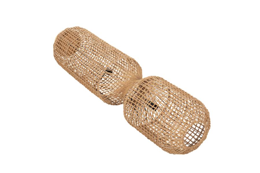 ΦΩΤΙΣΤΙΚΟ ΔΑΠΕΔΟΥ HM4357 ΜΕΤΑΛΛΟ-PAPER ROPE ΣΕ ΚΑΦΕ-2 ΛΑΜΠΕΣ Φ30x134Υεκ.