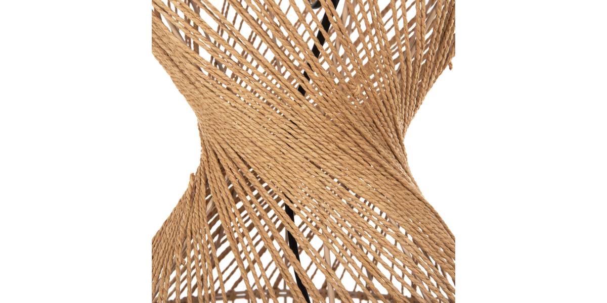 ΦΩΤΙΣΤΙΚΟ ΔΑΠΕΔΟΥ HM4357 ΜΕΤΑΛΛΟ-PAPER ROPE ΣΕ ΚΑΦΕ-2 ΛΑΜΠΕΣ Φ30x134Υεκ.