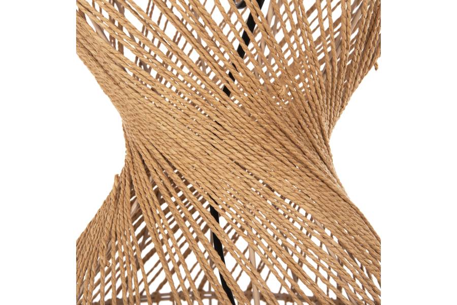 ΦΩΤΙΣΤΙΚΟ ΔΑΠΕΔΟΥ HM4357 ΜΕΤΑΛΛΟ-PAPER ROPE ΣΕ ΚΑΦΕ-2 ΛΑΜΠΕΣ Φ30x134Υεκ.