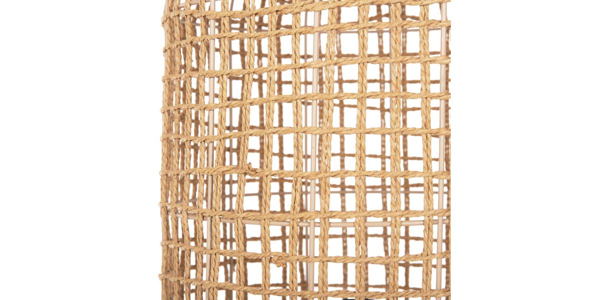 ΦΩΤΙΣΤΙΚΟ ΔΑΠΕΔΟΥ HM4357 ΜΕΤΑΛΛΟ-PAPER ROPE ΣΕ ΚΑΦΕ-2 ΛΑΜΠΕΣ Φ30x134Υεκ.