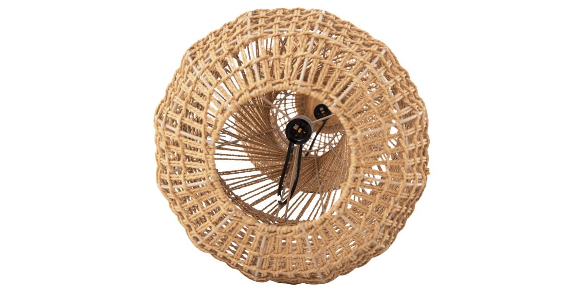 ΦΩΤΙΣΤΙΚΟ ΔΑΠΕΔΟΥ HM4357 ΜΕΤΑΛΛΟ-PAPER ROPE ΣΕ ΚΑΦΕ-2 ΛΑΜΠΕΣ Φ30x134Υεκ.