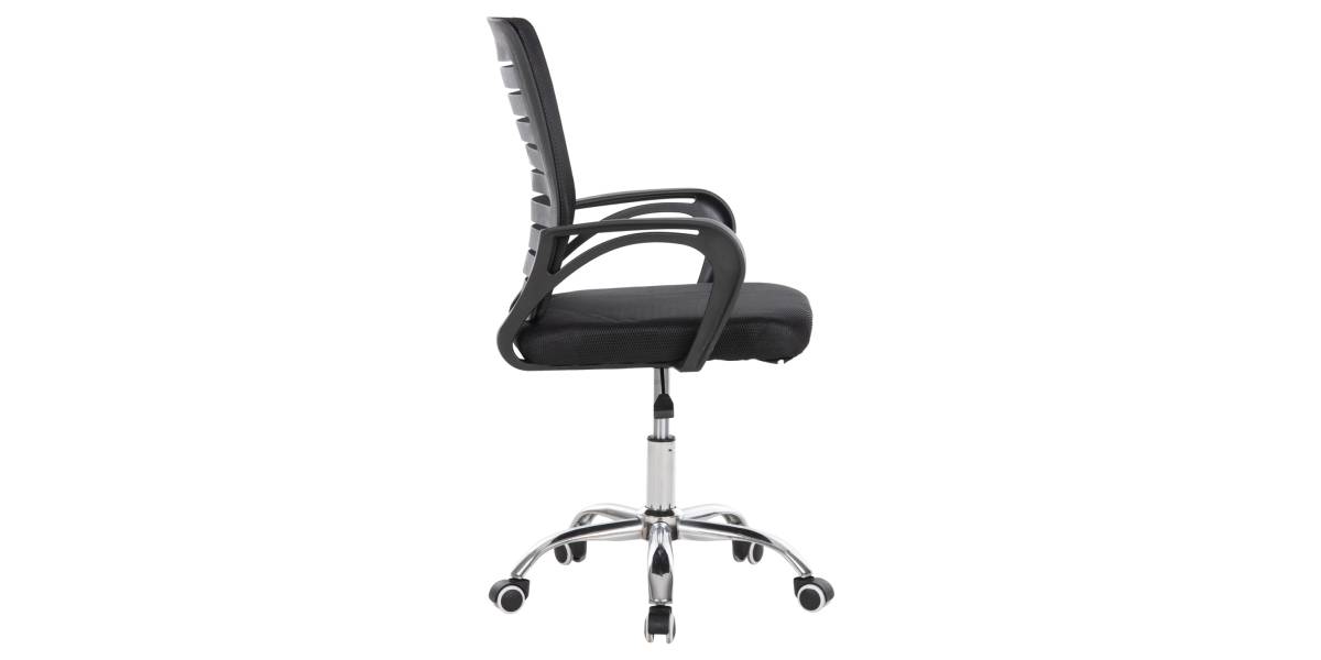 ΚΑΡΕΚΛΑ ΓΡΑΦΕΙΟΥ TRAIL HM1192 ΜΑΥΡΟ MESH-ΠΟΔΙ ΧΡΩΜΙΟΥ 64x55x98,5Υεκ.