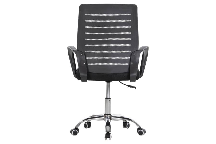 ΚΑΡΕΚΛΑ ΓΡΑΦΕΙΟΥ TRAIL HM1192 ΜΑΥΡΟ MESH-ΠΟΔΙ ΧΡΩΜΙΟΥ 64x55x98,5Υεκ.