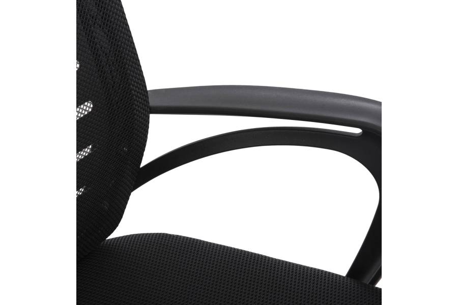 ΚΑΡΕΚΛΑ ΓΡΑΦΕΙΟΥ TRAIL HM1192 ΜΑΥΡΟ MESH-ΠΟΔΙ ΧΡΩΜΙΟΥ 64x55x98,5Υεκ.