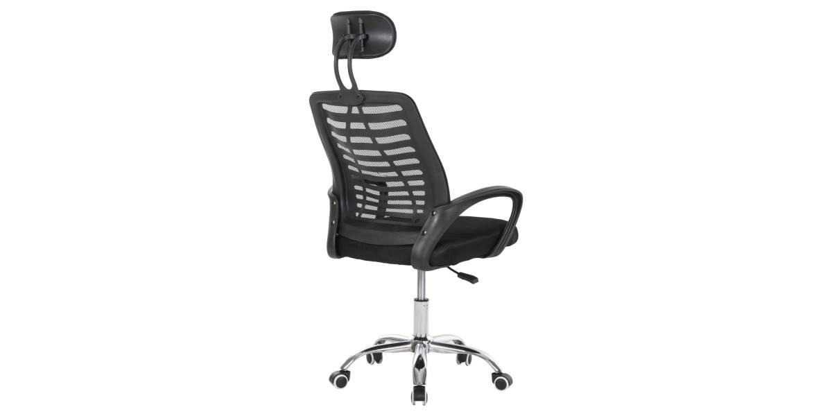 ΚΑΡΕΚΛΑ ΓΡΑΦΕΙΟΥ TRAIL2 HM1193 ΜΑΥΡΟ MESH-ΠΟΔΙ ΧΡΩΜΙΟΥ 62x59x120Yεκ.