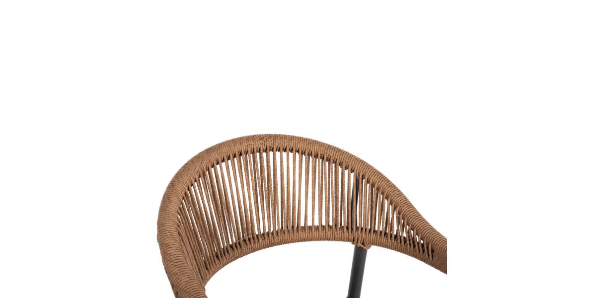 ΣΚΑΜΠΟ BAR ΑΛΟΥΜΙΝΙΟΥ GREGG HM5788.12 ΑΝΘΡΑΚΙ-ΜΠΕΖ ΤΗΣ ΑΜΜΟΥ ΣΥΝΘ.RATTAN 54x57x106Υεκ