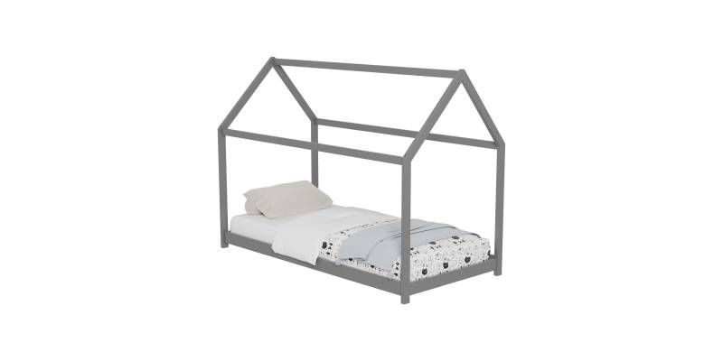 ΚΡΕΒΑΤΙ ΠΑΙΔΙΚΟ PEPE HM678.05 τ.MONTESSORI ΞΥΛΟ ΠΕΥΚΟ ΓΚΡΙ- 140x70εκ