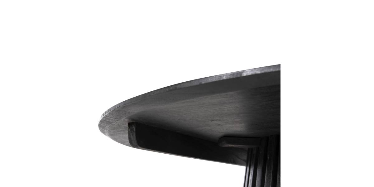 ΤΡΑΠΕΖΙ ΤΡΑΠΕΖΑΡΙΑΣ FRANTZ HM9388.12 ΜΑΣΙΦ MINDI ΞΥΛΟ ΣΕ ΜΑΥΡΟ Φ120X76,5Υεκ.