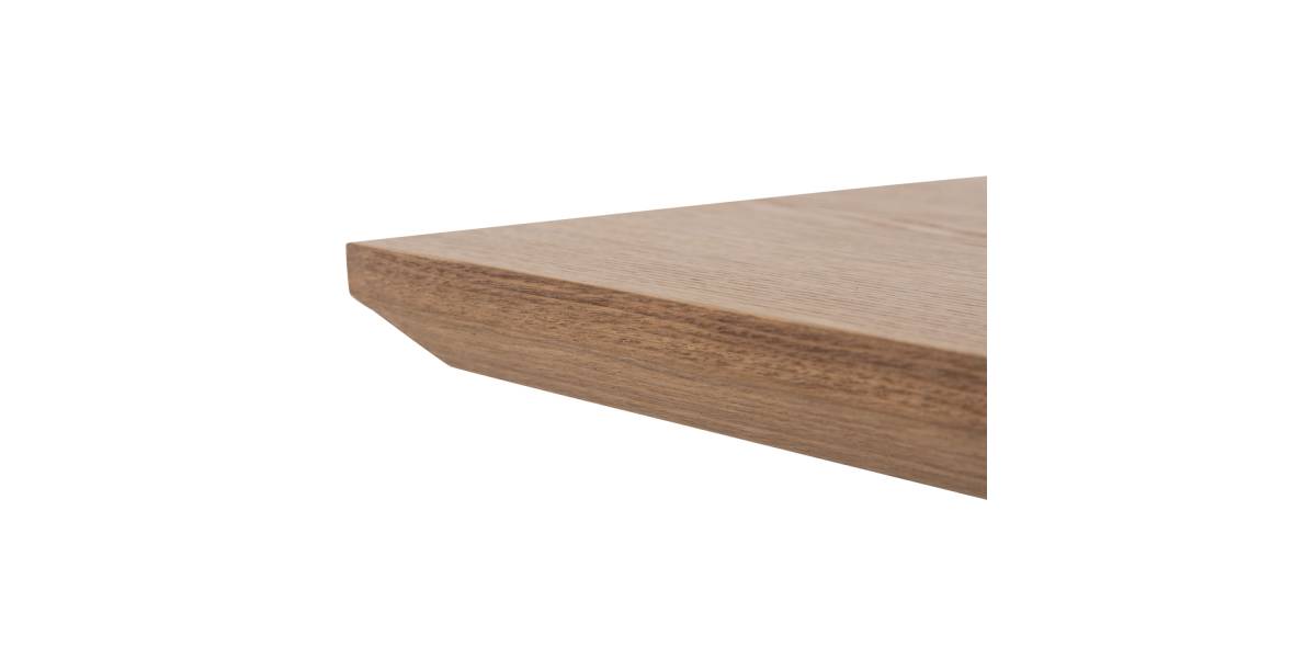 ΤΡΑΠΕΖΙ PAOLO HM9853 MDF ΜΕ ΚΑΠΛΑΜΑ ΦΡΑΞΙΝΟΥ-ΠΟΔΙΑ RUBBERWOOD-ΦΥΣΙΚΟ 180x90x75Yεκ