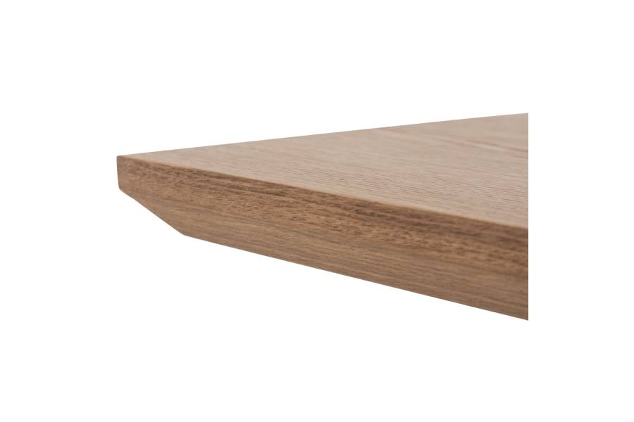 ΤΡΑΠΕΖΙ PAOLO HM9853 MDF ΜΕ ΚΑΠΛΑΜΑ ΦΡΑΞΙΝΟΥ-ΠΟΔΙΑ RUBBERWOOD-ΦΥΣΙΚΟ 180x90x75Yεκ